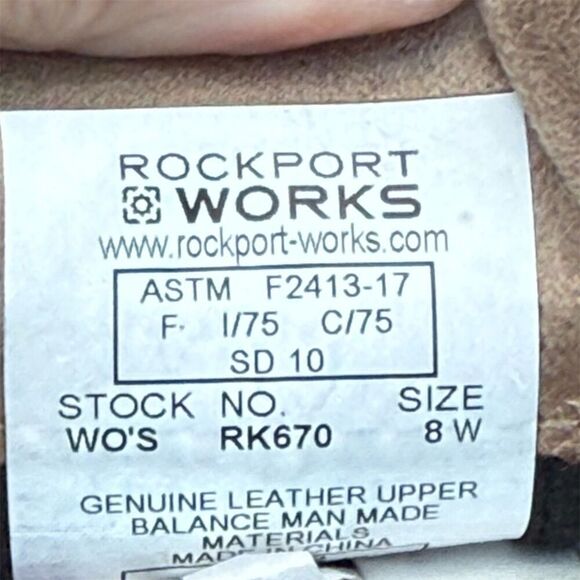 Rockport Works Women's Steel Toe Boat Shoes Blue Size 8 Wide Slip Resistant - Picture 9 of 13